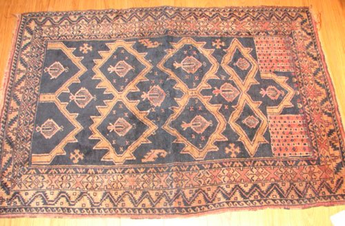 Antique Baluchi Oriental Estate Carpet / Rug. App