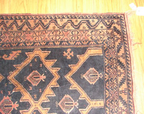Antique Baluchi Oriental Estate Carpet / Rug. App - 3