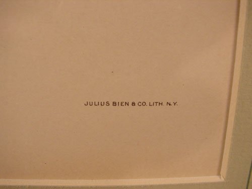 Julius Bien & A.H. Baldwin Hand Colored Print tit - 5