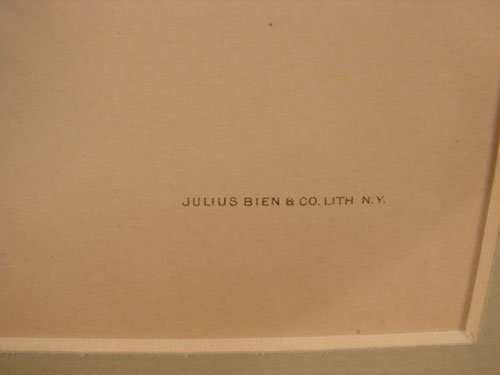 Julius Bien & A.H. Baldwin Hand Colored Print tit - 5