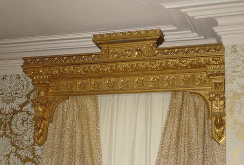 Antique Gilt Valence, Architectural Window valenc