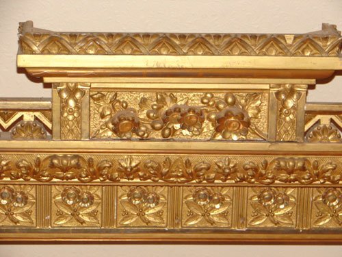 Antique Gilt Valence, Architectural Window valenc - 5
