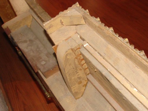 Antique Gilt Valence, Architectural Window valenc - 7