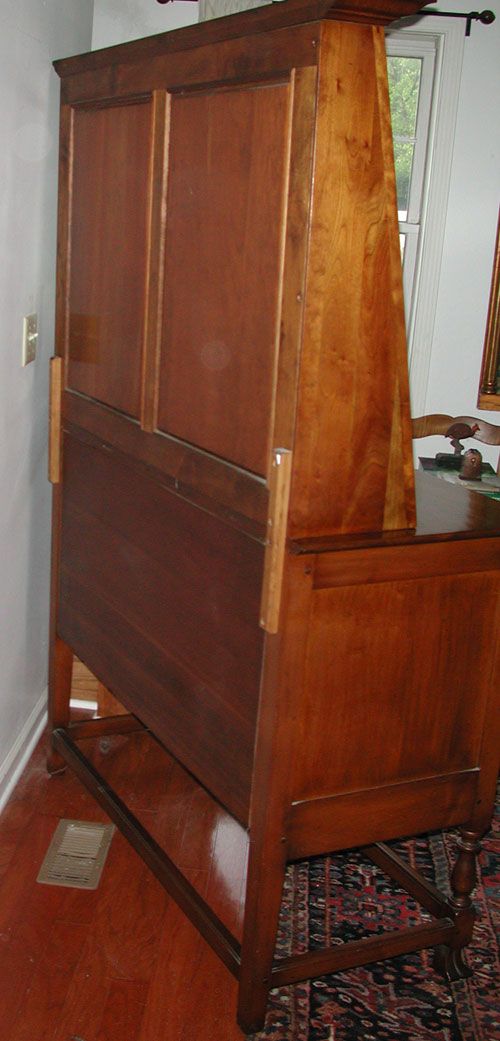 Stickley Signed Cherry Pewter Cupboard - 7