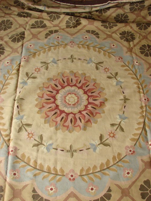 Aubusson Handmade Carpet. Fine Tapestry Type Flat - 5