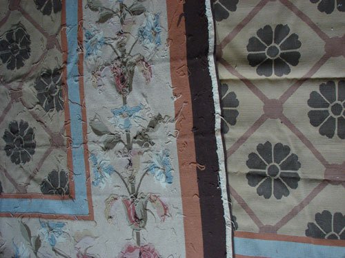 Aubusson Handmade Carpet. Fine Tapestry Type Flat - 6