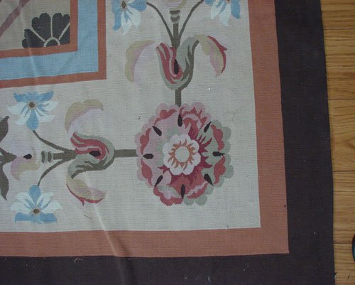 Aubusson Handmade Carpet. Fine Tapestry Type Flat - 9