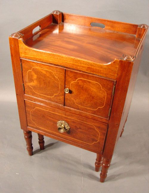 Antique Mahogany Library / Bed Step Stand 19th c.