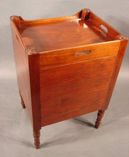 Antique Mahogany Library / Bed Step Stand 19th c. - 7