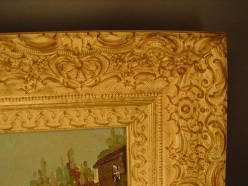 Spinelli Signed Original Oil Painting Parisian Ci - 7