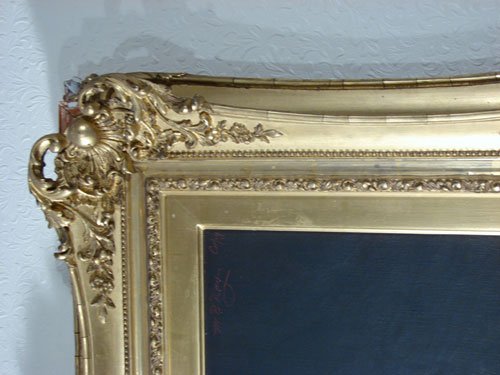 ANTIQUE OIL PAINTING PORTRAIT Signed M B RAY - 4
