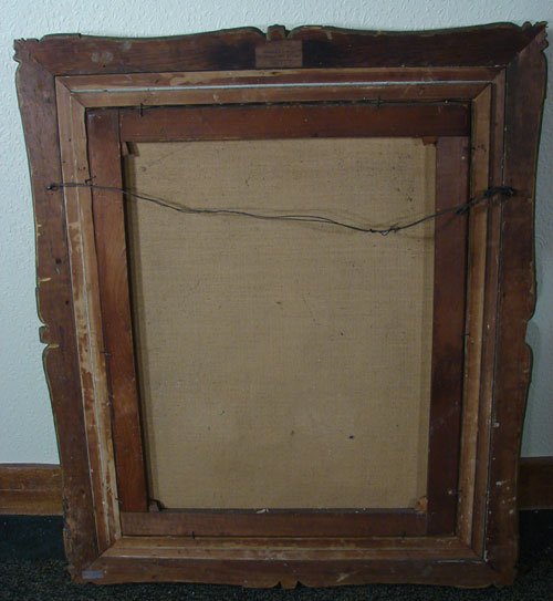 ANTIQUE OIL PAINTING PORTRAIT Signed M B RAY - 7