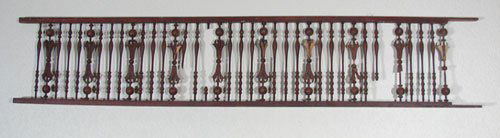 Antique Stick & Ball Type Doorway Fretwork. Some: Antique Stick & Ball Type Doorway Fretwork. Some losses as you will notice in the photographs. Second half 19th c. 12" x 63"