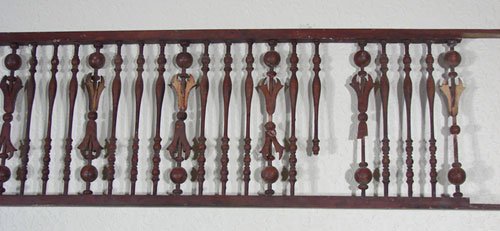 Antique Stick & Ball Type Doorway Fretwork. Some - 2