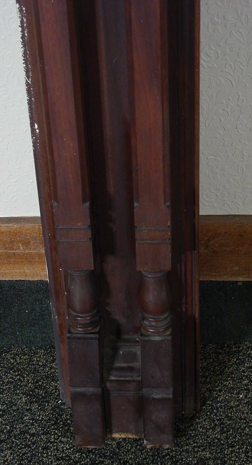 Eastlake Victorian Walnut Fireplace Mantle. In or - 5