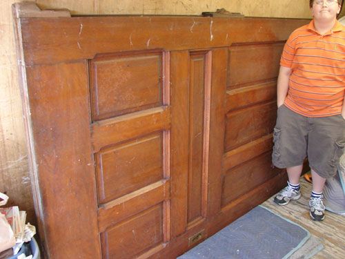Pair of Victorian Walnut Pocket Doors - 3