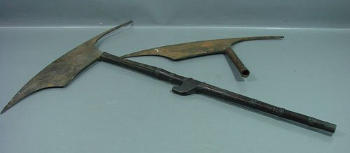Primitive Iron and Wood Weapons. Age and Origin u