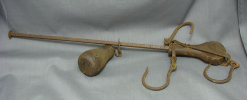 Antique Iron Steelyard Balance Scale. 16" - 2