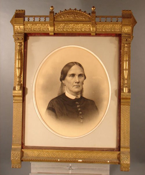 American Aesthetic Period Moulded Gesso & Turned