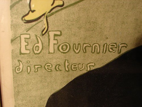 Toulouse Lautrec Vintage Reproduction Print. Anti - 4