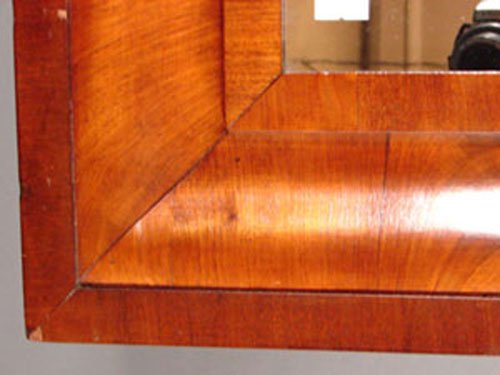 Antique American Empire Ogee Hanging Mirror, crot - 2