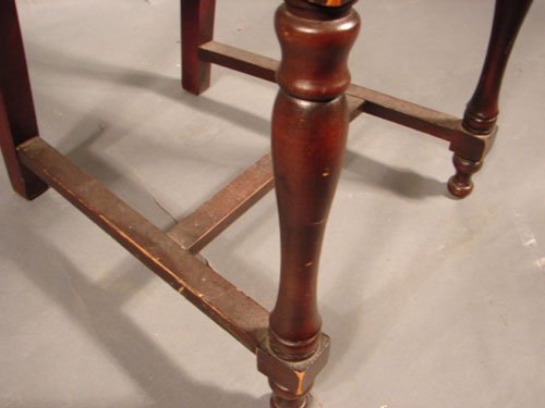 Sligh Signed William & Mary style Walnut Side Cha - 4