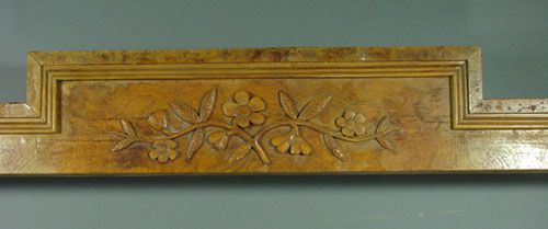 Antique Carved Walnut Frame with Burl Veneer - 3