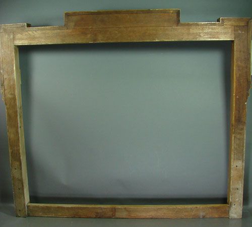 Antique Carved Walnut Frame with Burl Veneer - 5