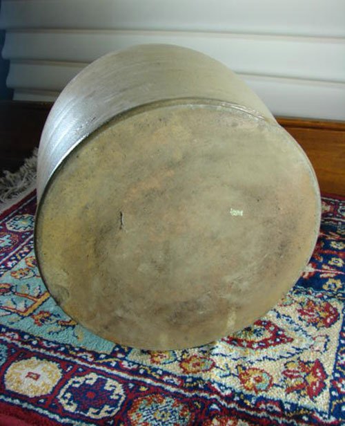 2 Gallon Antique Stoneware Jug with cobalt blue numb - 4