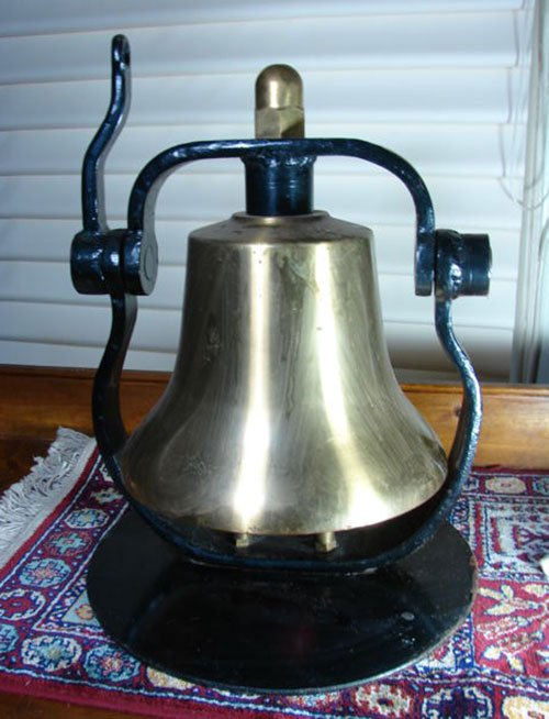 Antique Railroad / Ship Bell. Fine antique brass be