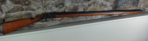 Retland Signed Antique Percussion Rifle. Wood refin