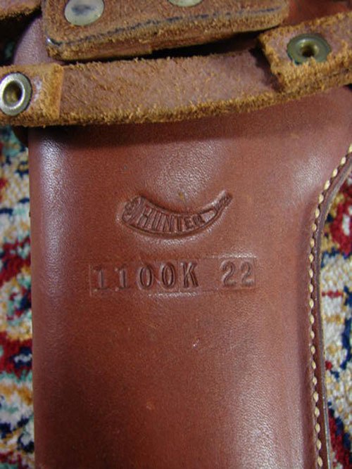 Elaborately Tooled Leather Pistol Holder. Holster m - 4