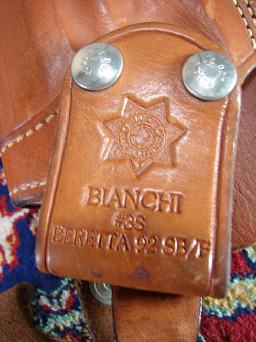 6 Vintage Leather Pistol Holsters. Various makes. - 3