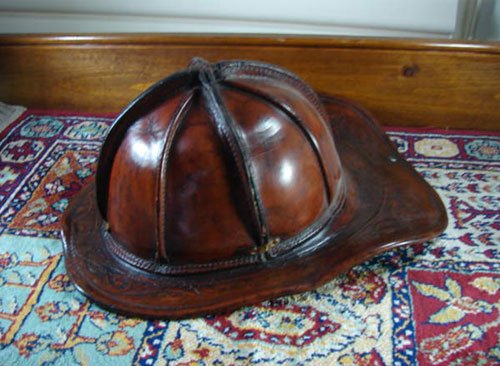 Antique Cairns Leather Firemen's Helmet. Maker unkn - 2