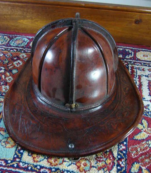 Antique Cairns Leather Firemen's Helmet. Maker unkn - 3