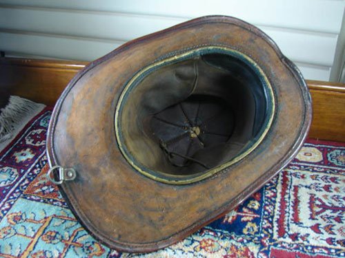 Antique Cairns Leather Firemen's Helmet. Maker unkn - 4