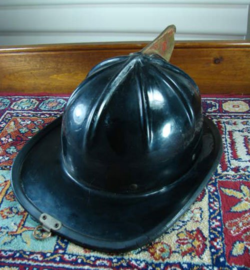 Cairns Vintage Firemen's Helmet. 6 1/2" h x 14" lon - 3