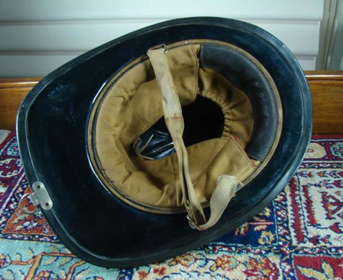 Cairns Vintage Firemen's Helmet. 6 1/2" h x 14" lon - 4