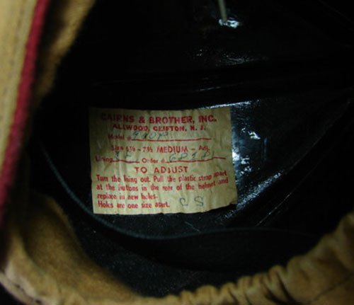 Cairns Vintage Firemen's Helmet. 6 1/2" h x 14" lon - 5