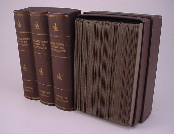 Boxed set of Underwood stereoview cards "Around t