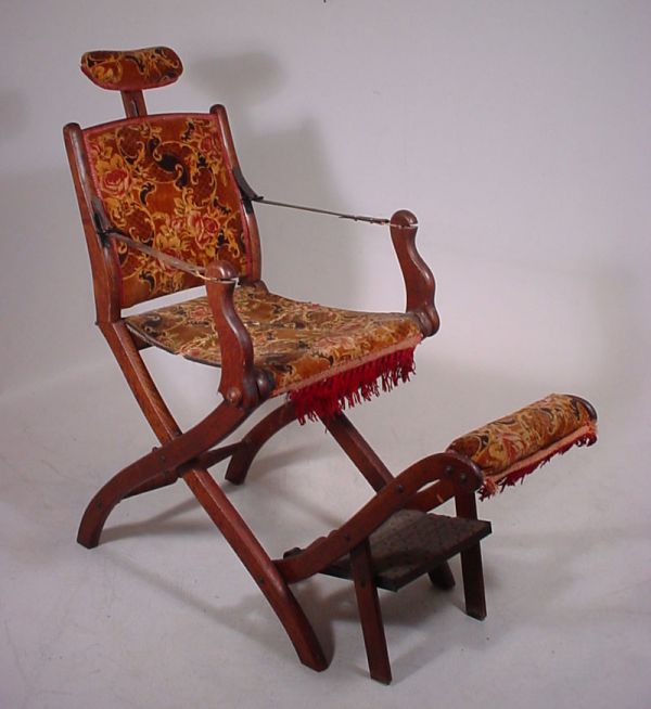 Extremely rare folding traveling dentist chair -