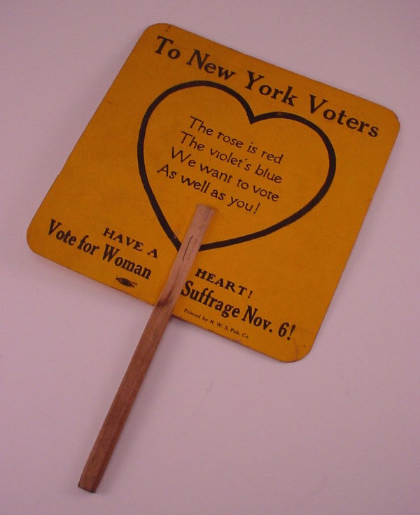 Women's Suffrage Paper Fan- "Keep Cool and Raise