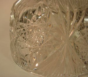 ABP Cut Crystal Two Piece Butter Dish. Maker unkn - 3