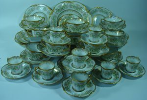 J. Pouyat Limoges Fine Porcelain Partial Dinner S