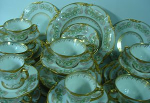 J. Pouyat Limoges Fine Porcelain Partial Dinner S - 2