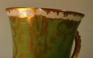 J. Pouyat Fine Porcelain Demitasse Cup and Saucer - 5