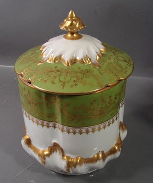 Limoges Antique Fine Porcelain Cracker / Biscuit  - 3