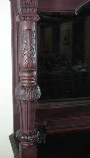 Victorian Heavily Carved Mahogany Sideboard in th - 4