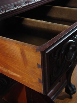 Victorian Heavily Carved Mahogany Sideboard in th - 6