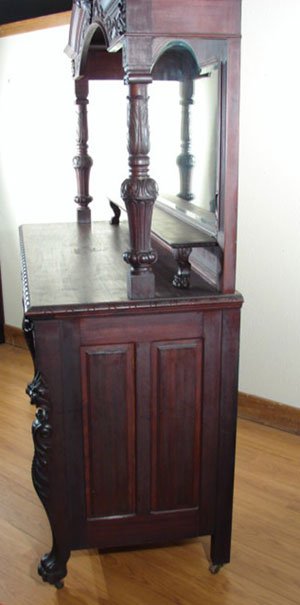 Victorian Heavily Carved Mahogany Sideboard in th - 8